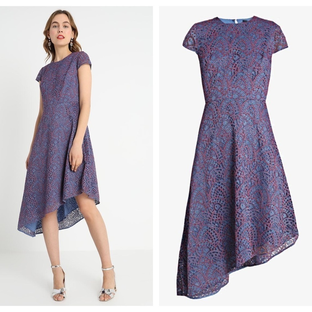 Banana Republic Eyelet Lace Asymmetrical Dress 0P
